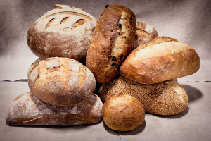 fresh loaves made by hand