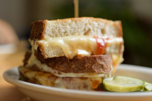 Parm-Crusted Grilled Cheese