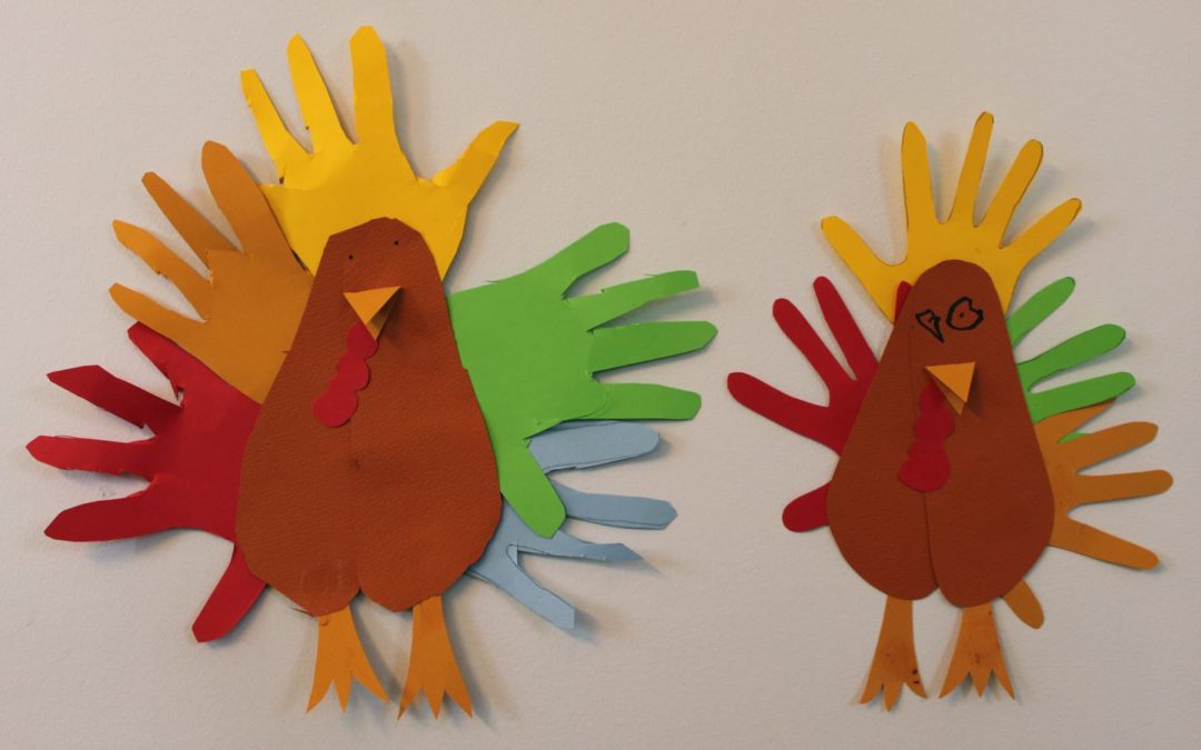 FREE! drop-in arts & crafts for kids -hand turkey edition