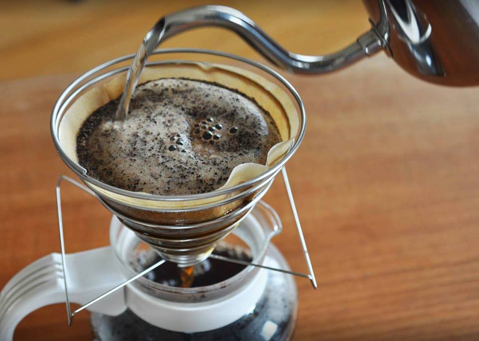 pour over coffee making