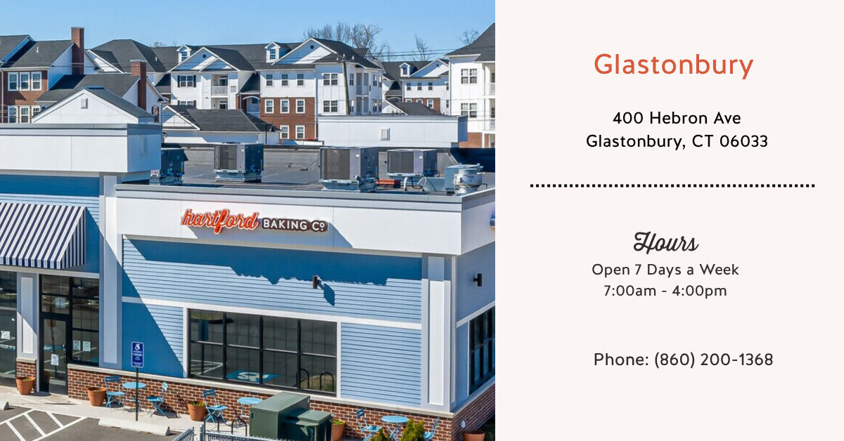 Glastonbury exterior of hartford baking co in CT